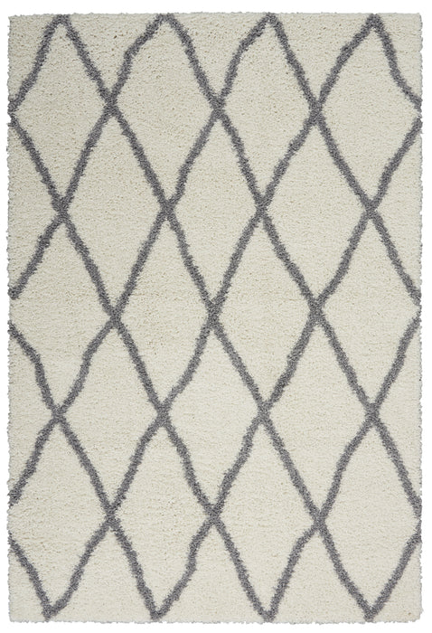 Nourison Shangri-La SHI02 Ivory/Light Grey Area Rug