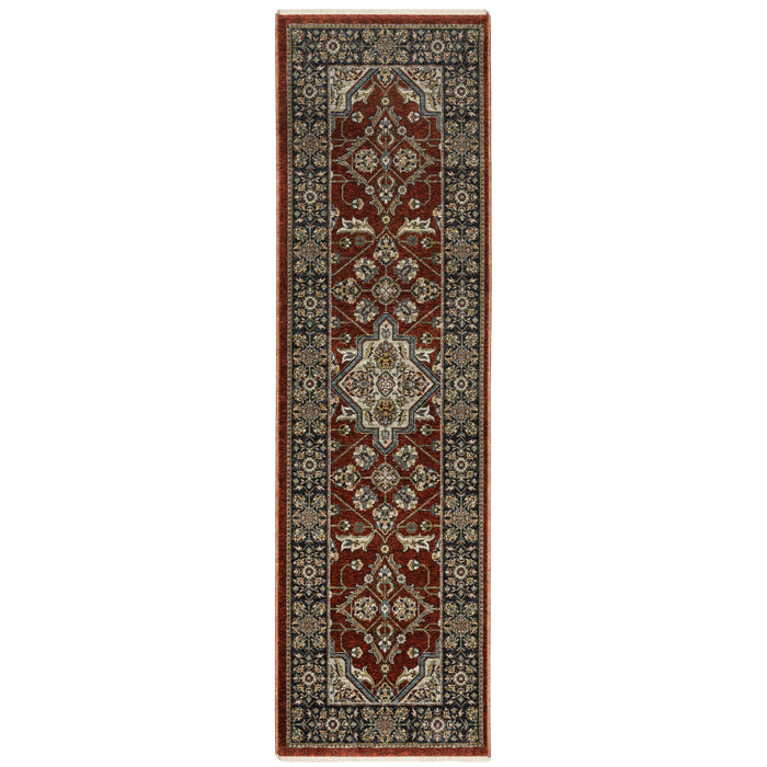 Aberdeen 4151R Red/Blue 2' x 3' Rug