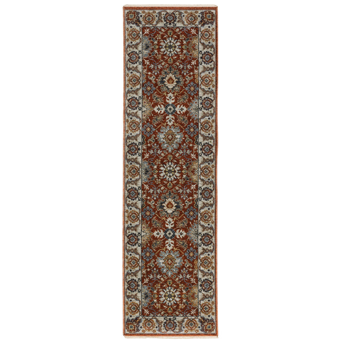 Aberdeen 562R1 Red/Ivory 2' x 3' Rug