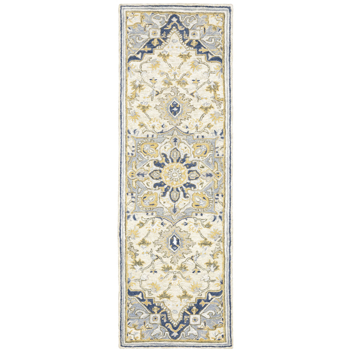 Alfresco 28402 Blue/Ivory 3'6" x 5'6" Rug