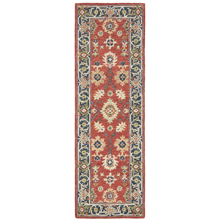 Alfresco 28404 Red/Blue 3'6" x 5'6" Rug