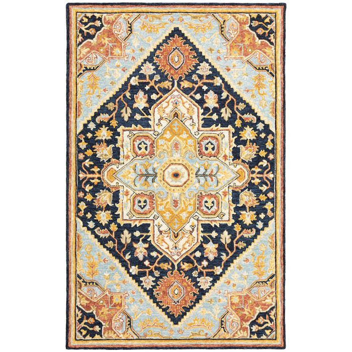 Alfresco 28408 Navy/Rust 8' x 10' Rug