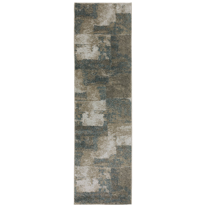 Alton 532B9 Teal/Grey 3'3" x 5' Rug