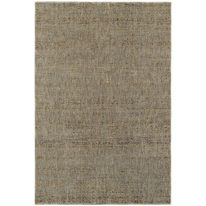 Atlas 8048B Blue/Gold 1'10" x 3'2" Rug