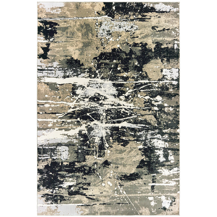 Bowen 109E2 Black/Gold 3'10" x 5'5" Rug