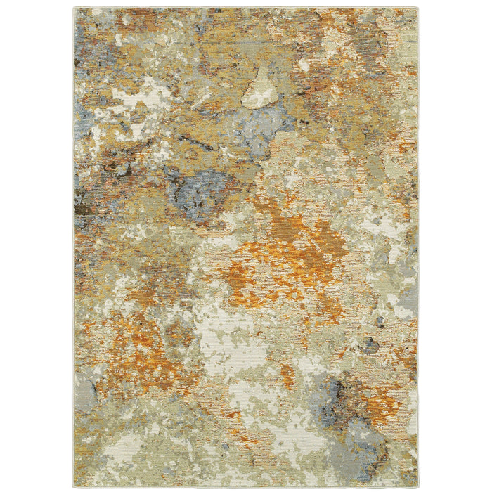 Evolution 8031B Gold/Beige 1'10" x 3'2" Rug