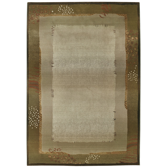 Generations 112G1 Green/Beige 4' x 5'9" Rug