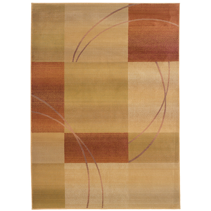 Generations 1608D Beige/Rust 2' x 3' Rug