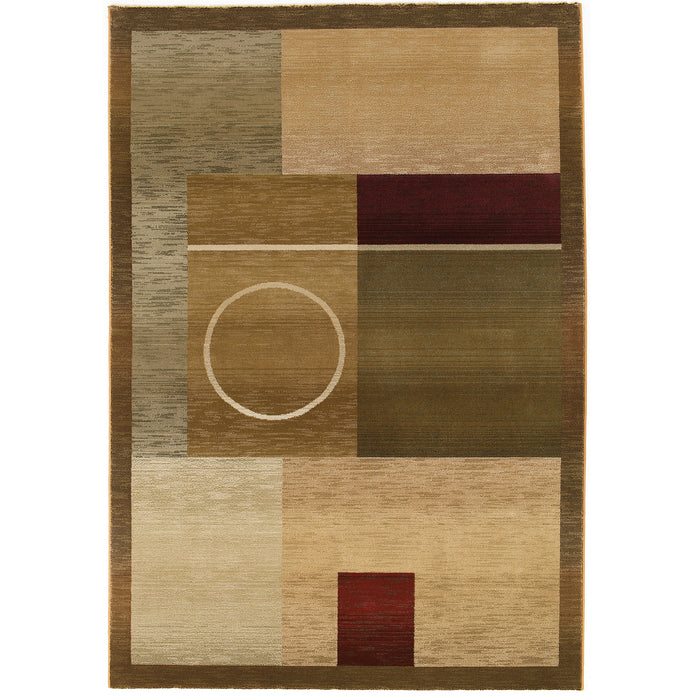 Generations 1987G Green/Brown 4' x 5'9" Rug