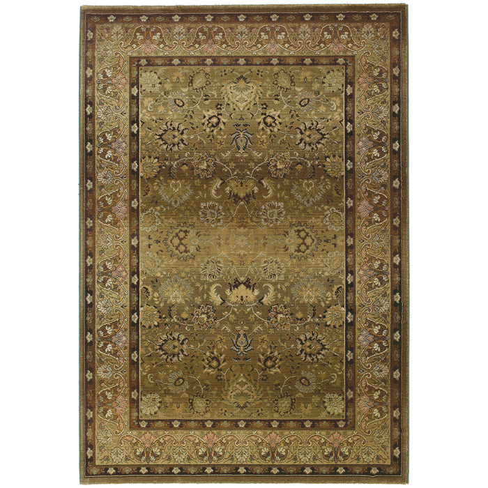 Generations 3434J Beige/Green 4' x 5'9" Rug