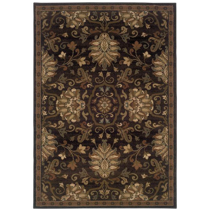 Hudson 042G1 Brown/Beige 3'10" x 5'5" Rug