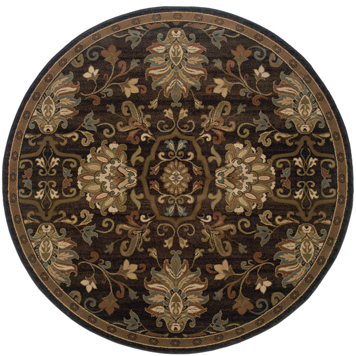 Hudson 042G1 Brown/Beige 3'10" x 5'5" Rug