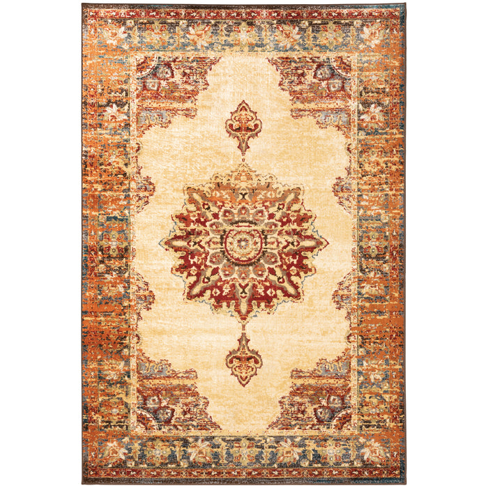 Juliette 8120W Gold/Orange 3'10" x 5'5" Rug