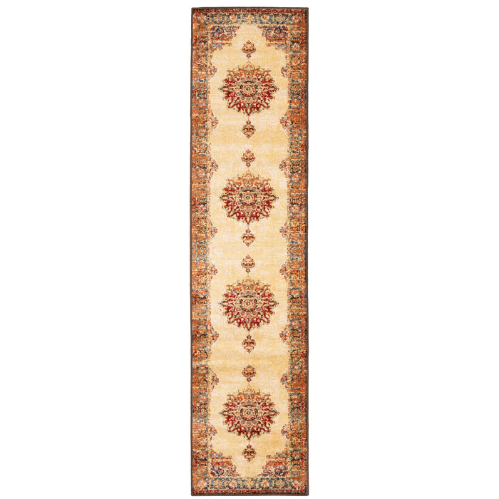 Juliette 8120W Gold/Orange 3'10" x 5'5" Rug