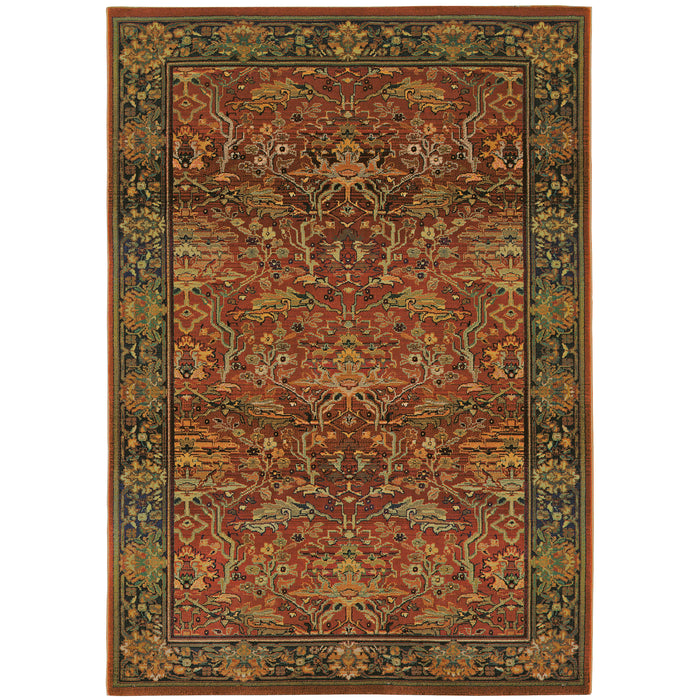 Kharma 465R4 Red/Green 9'9" x 12'2" Rug