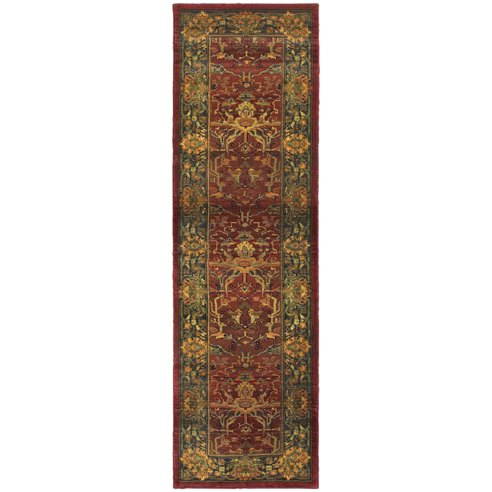 Kharma 465R4 Red/Green 9'9" x 12'2" Rug