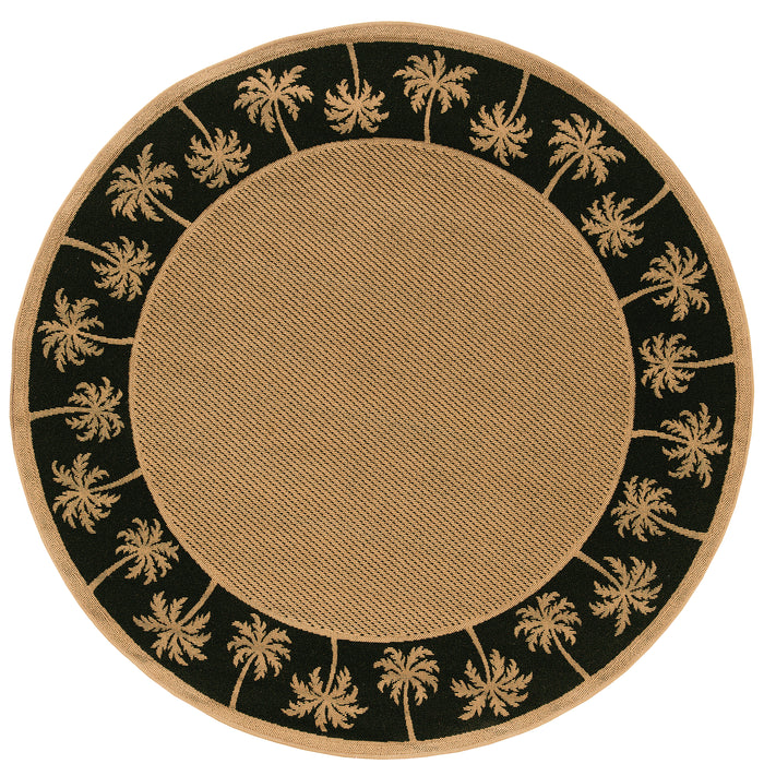 Lanai 606K5 Beige/Black 3'7" x 5'6" Rug