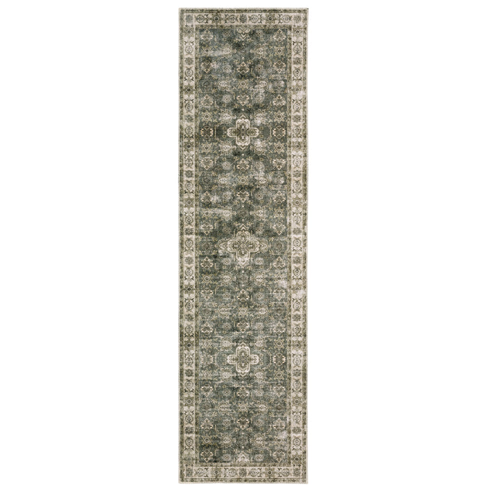 Malibu Mal04 Green/Beige 2' x 3' Rug