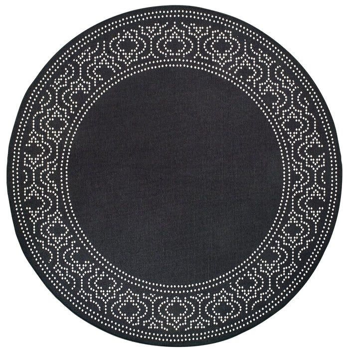 Marina 1247K Black/Ivory 1'9" x 3'9" Rug