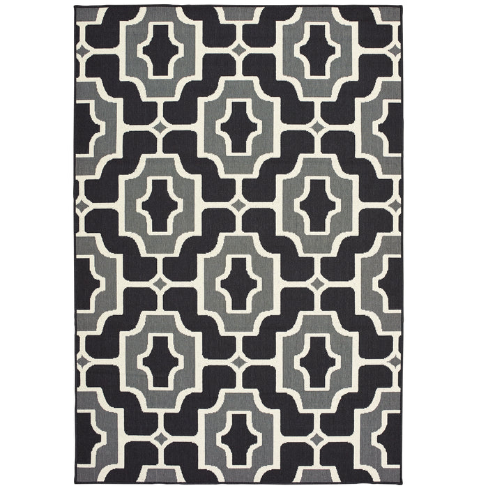 Marina 1491Z Black/Grey 1'9" x 3'9" Rug