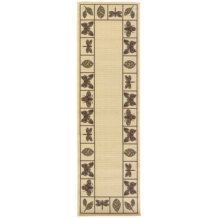 Montego 2266W Ivory/Brown 2'5" x 4'5" Rug