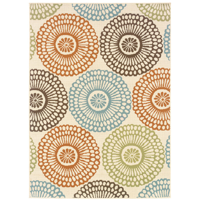 Montego 697J6 Beige/Blue 1'9" x 3'9" Rug