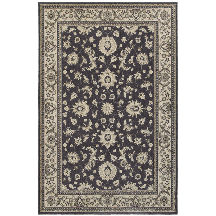 Richmond 117H3 Charcoal/Ivory 3'10" x 5'5" Rug