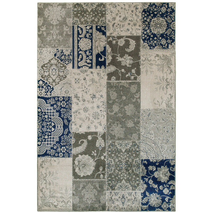 Richmond 1338B Ivory/Grey 1'10" x 3' Rug