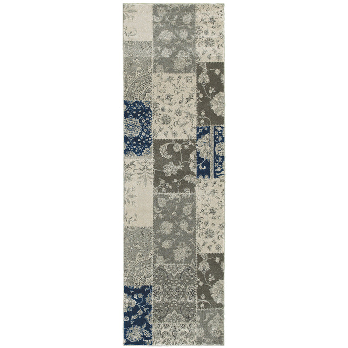 Richmond 1338B Ivory/Grey 1'10" x 3' Rug