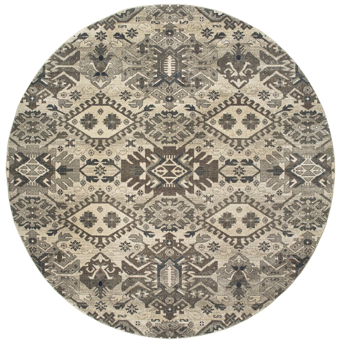 Richmond 1807J Grey/Brown 1'10" x 3' Rug