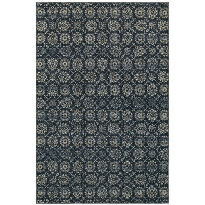 Richmond 214H3 Navy/Grey 1'10" x 3' Rug