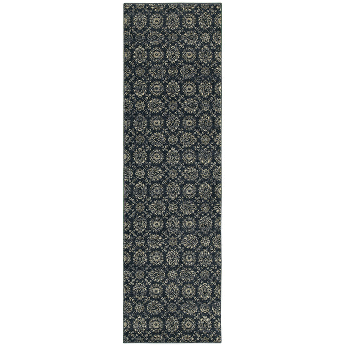 Richmond 214H3 Navy/Grey 1'10" x 3' Rug