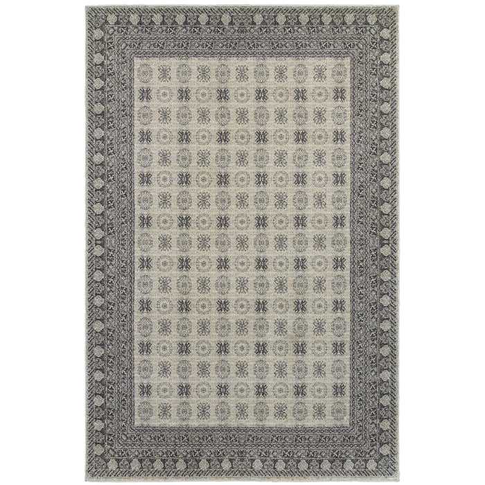 Richmond 4440S Ivory/Grey 1'10" x 3' Rug