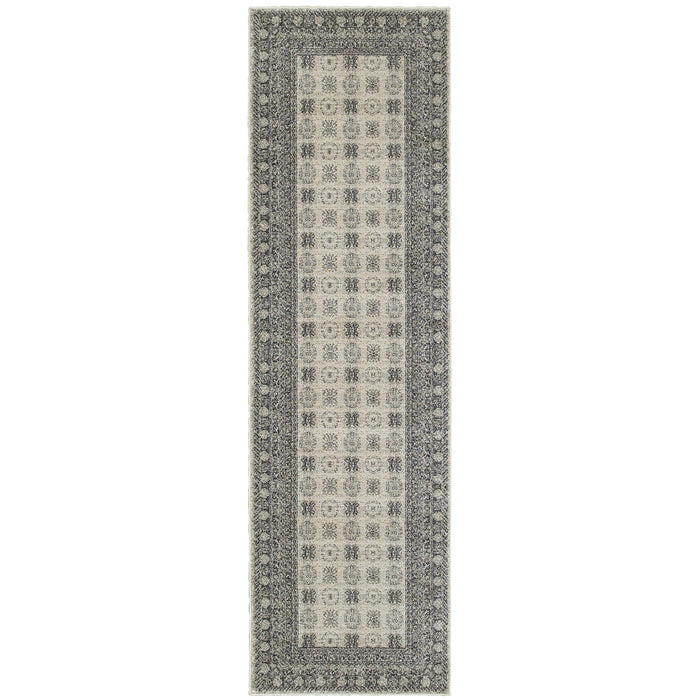 Richmond 4440S Ivory/Grey 1'10" x 3' Rug