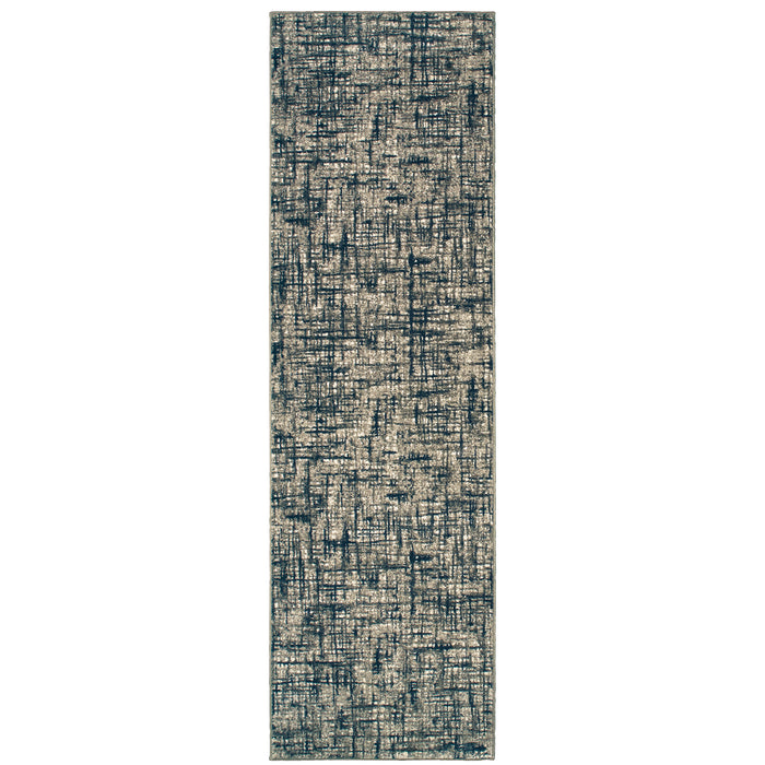 Richmond 802K3 Grey/Navy 1'10" x 3' Rug