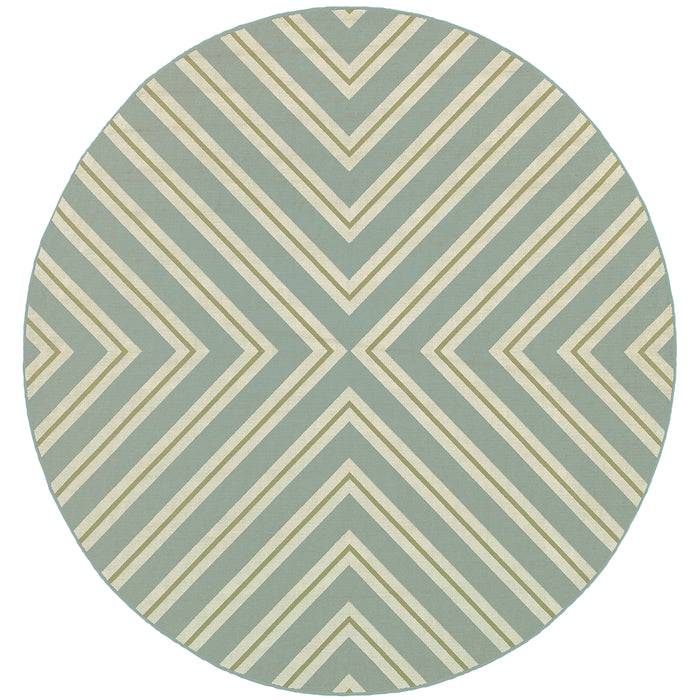 Riviera 4589A Blue/Ivory 1'9" x 3'9" Rug