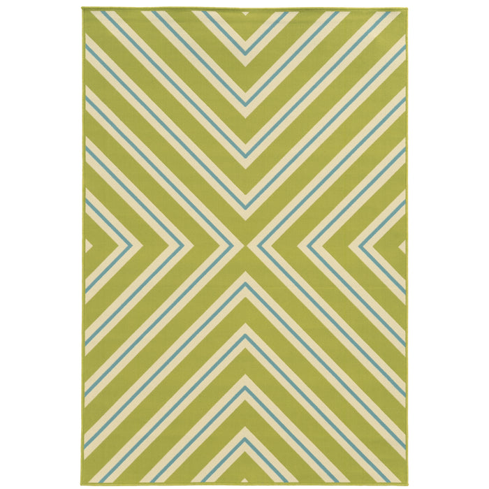 Riviera 4589M Green/Ivory 1'9" x 3'9" Rug