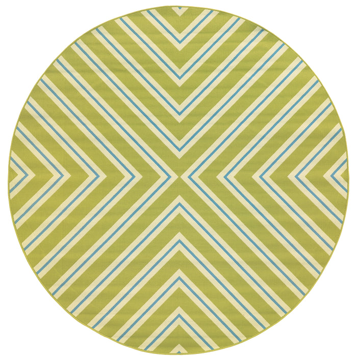 Riviera 4589M Green/Ivory 1'9" x 3'9" Rug