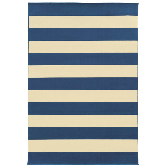 Riviera 4768F Blue/Ivory 1'9" x 3'9" Rug