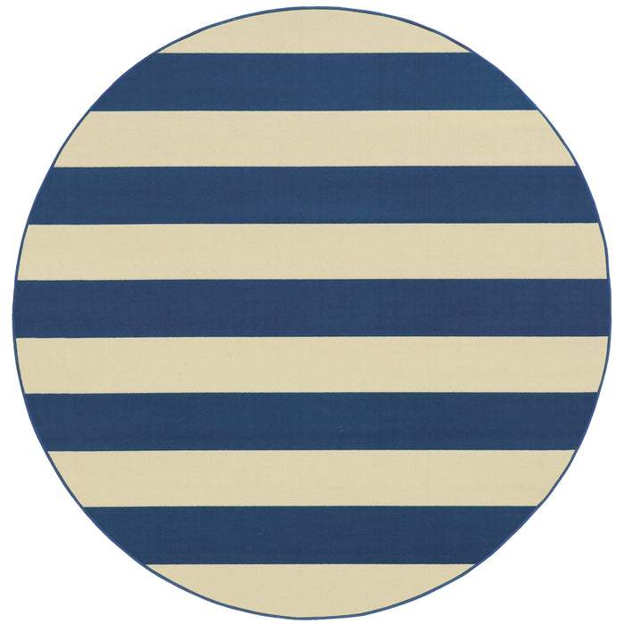 Riviera 4768F Blue/Ivory 1'9" x 3'9" Rug