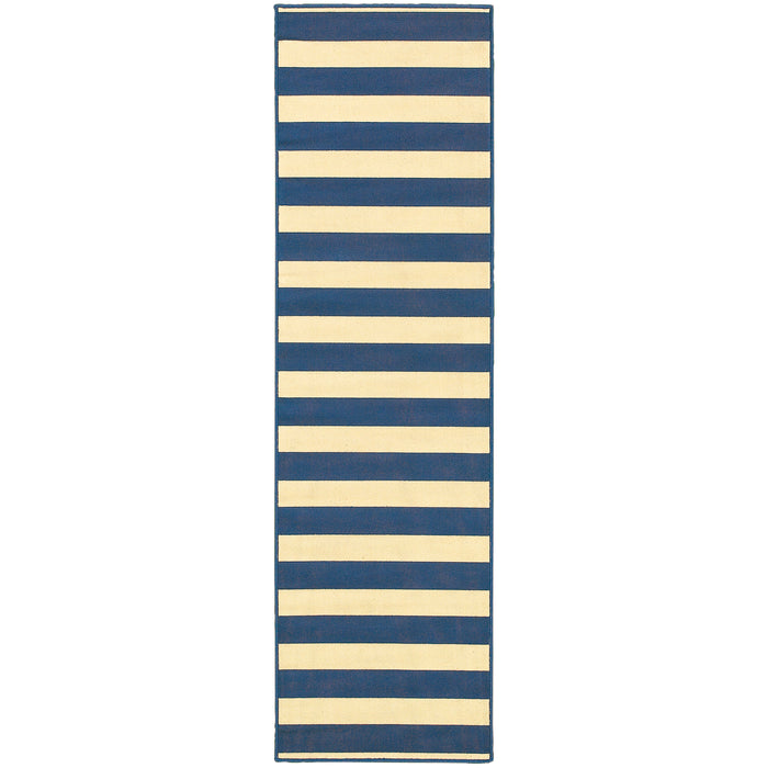 Riviera 4768F Blue/Ivory 1'9" x 3'9" Rug