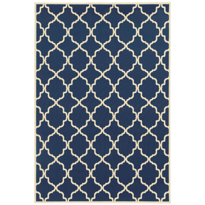 Riviera 4770L Blue/Ivory 1'9" x 3'9" Rug