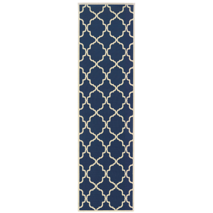 Riviera 4770L Blue/Ivory 1'9" x 3'9" Rug