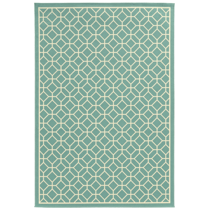 Riviera 4771E Blue/Ivory 1'9" x 3'9" Rug