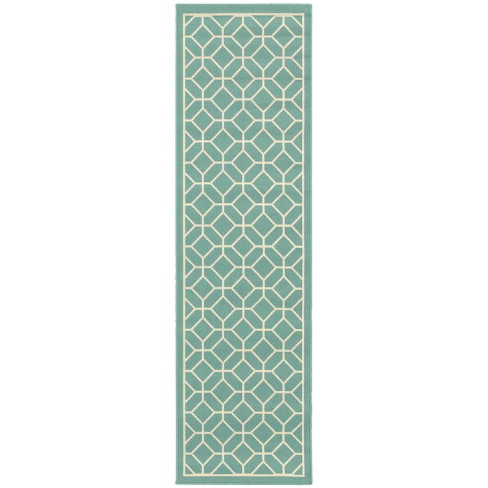 Riviera 4771E Blue/Ivory 1'9" x 3'9" Rug