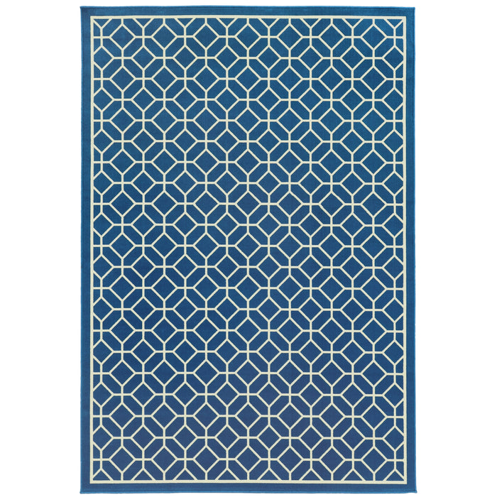 Riviera 4771G Blue/Ivory 1'9" x 3'9" Rug