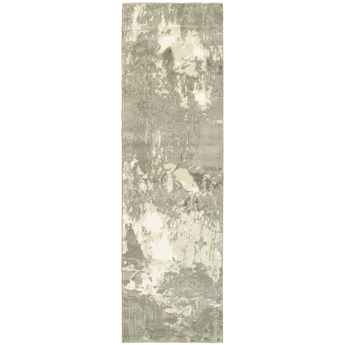 Rowan 2067W Ivory/Grey 2'3" x 7'6" Rug