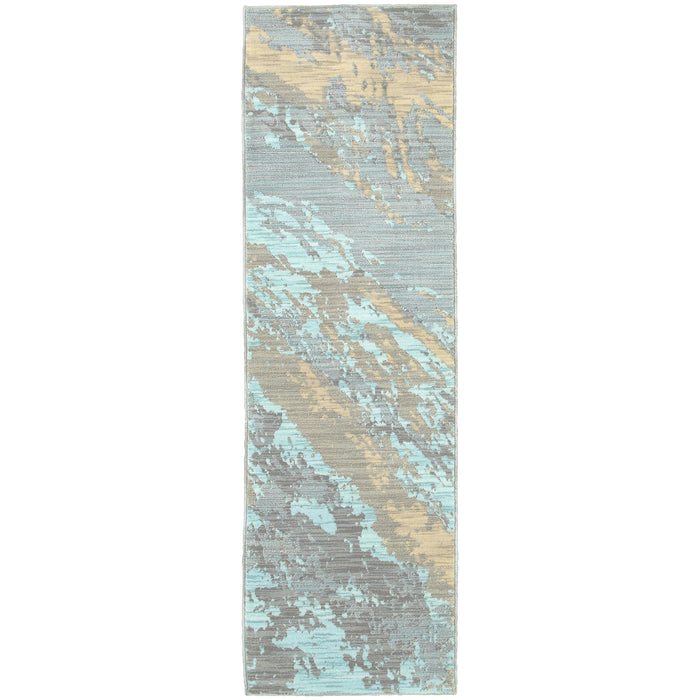 Sedona 6367A Blue/Grey 1'10" x 3' Rug