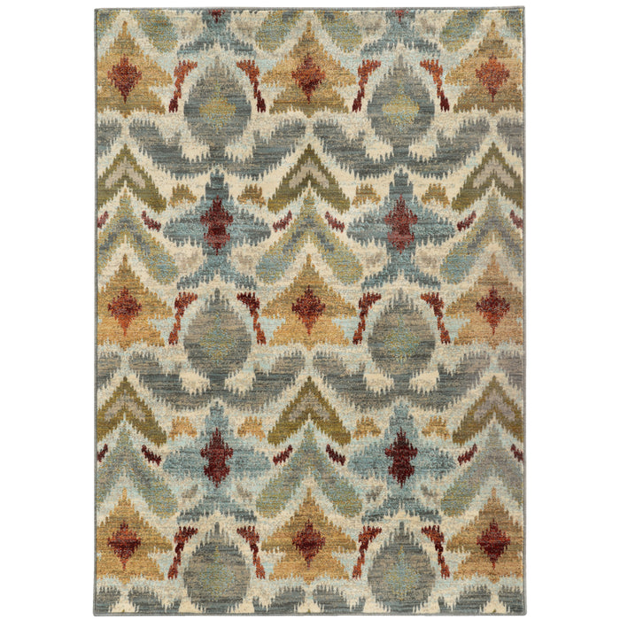 Sedona 6371C Ivory/Grey 1'10" x 3' Rug