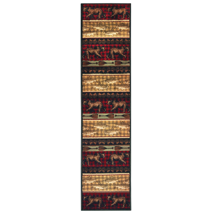 Woodlands 9594B Red/Multi 3'10" x 5'5" Rug